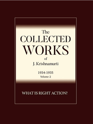 cover image of What is Right Action ?